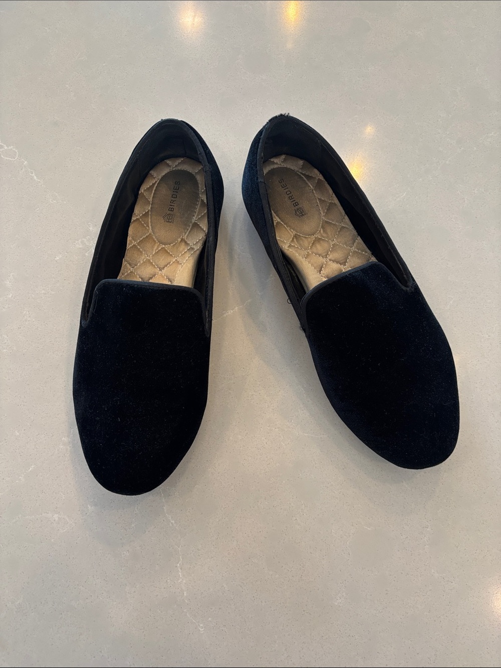 Birdies “Starling” in Black Velvet - Size W 7.5